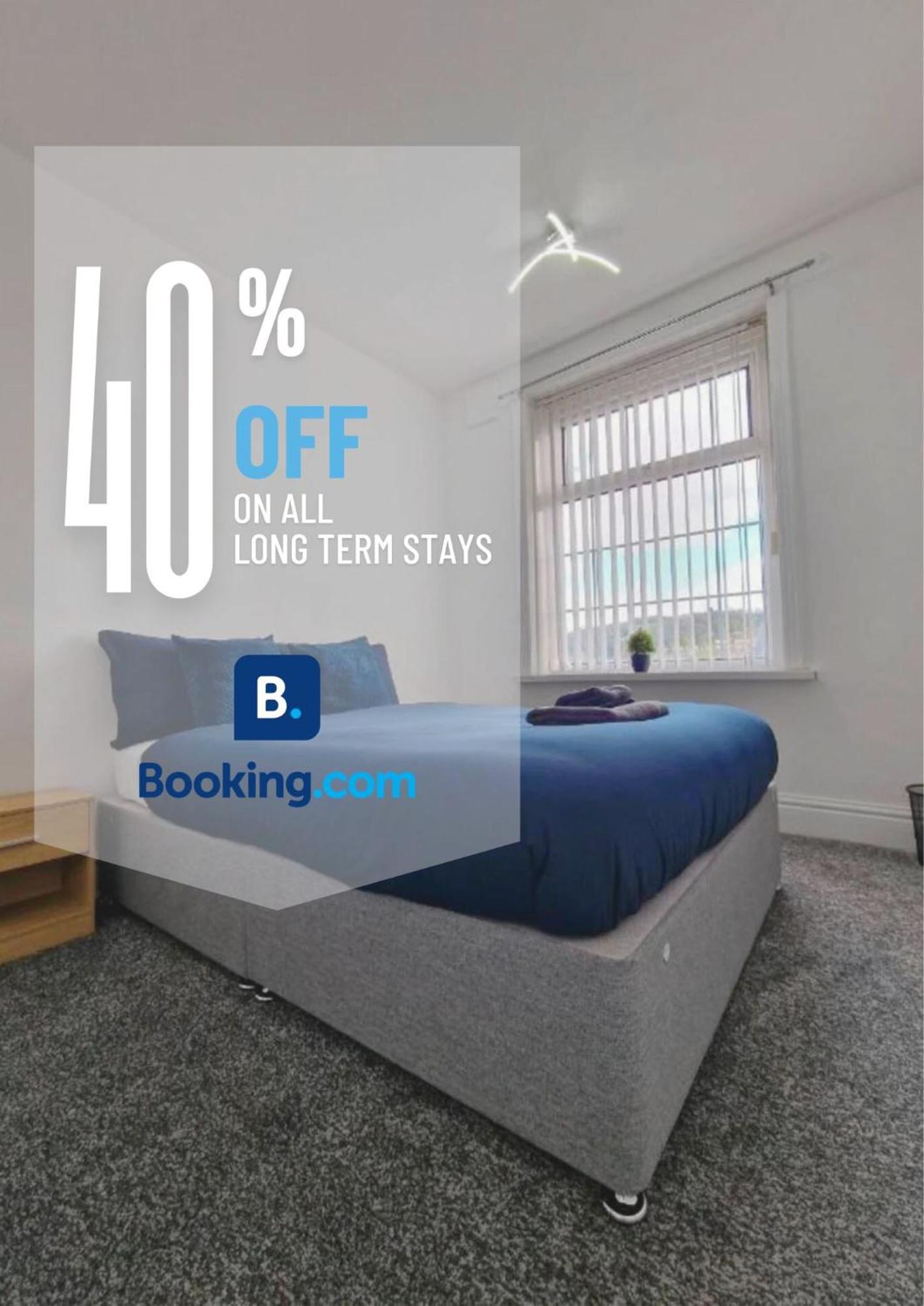 Stylish 4 Double Bedroom House In Bradford, Views Of Hillside And Parking Shipley  Dış mekan fotoğraf